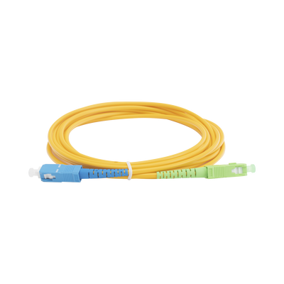 Jumper de Fibra Óptica Monomodo SC/APC-SC/UPC Simplex de 3 metro  3mm
