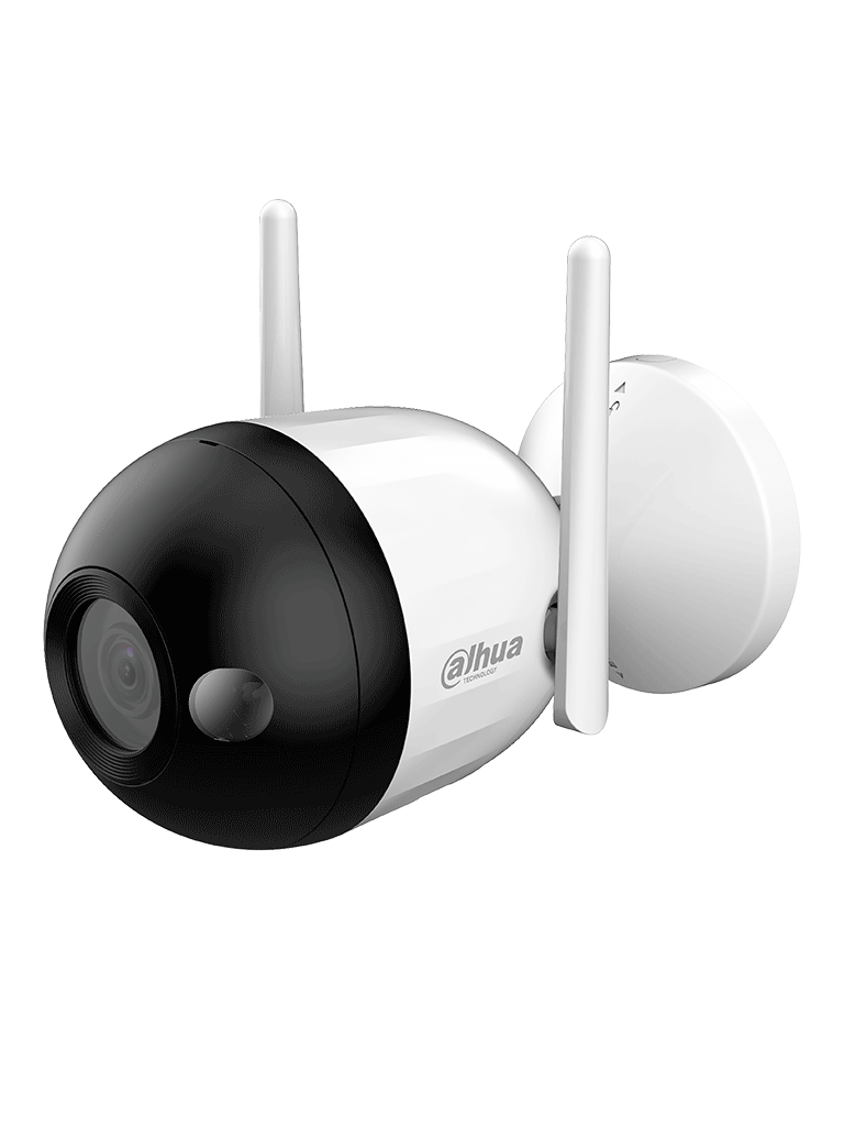 DAHUA F4CN-LED - Cámara IP Bullet Wifi de 4 Megapíxeles/ Full Color/ Microfono Integrado/ 30 Mts de Luz Visible/ Ranura para MicroSD/ IA con Detección de Humanos/ IP67/ #WifiDahua