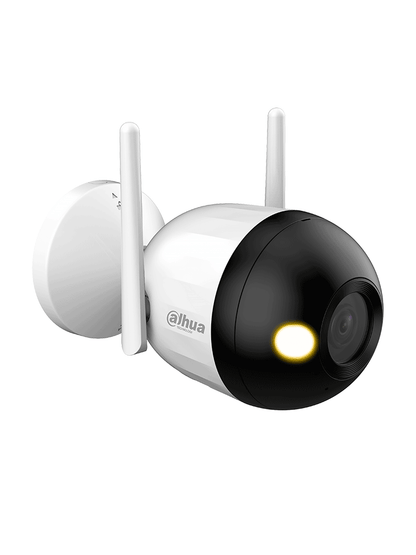 DAHUA F4CN-LED - Cámara IP Bullet Wifi de 4 Megapíxeles/ Full Color/ Microfono Integrado/ 30 Mts de Luz Visible/ Ranura para MicroSD/ IA con Detección de Humanos/ IP67/ #WifiDahua