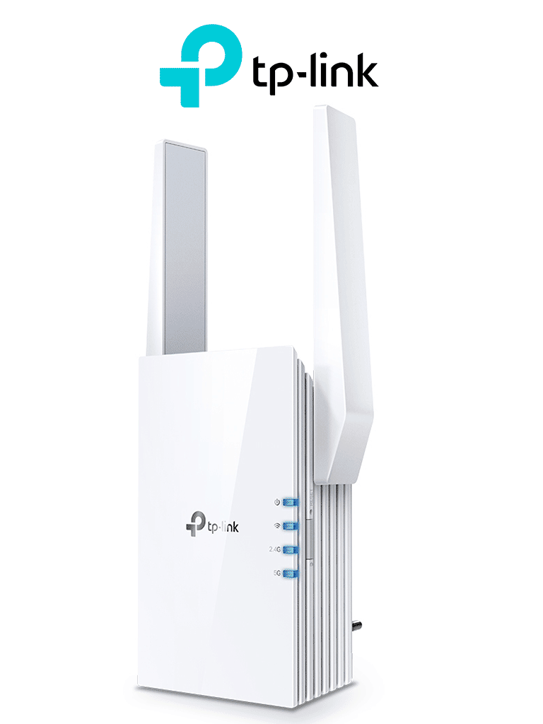 TP-LINK RE505X - Repetidor WiFi AX1500 con WiFi 6 de doble banda 2.4GHz (300Mbps) y 5GHz (1200Mbps)  One Mesh  indicador inteligente de señal  modo punto de acceso  2 antenas externas y 1 puerto Ethernet (RJ45) 10/100/1000Mbps
