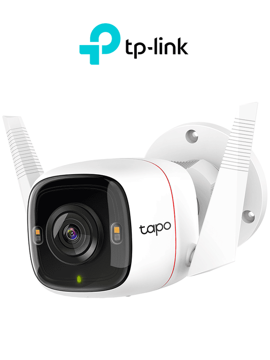 TP-LINK TAPO C320WS - Cámara IP WiFi tipo Bullet de 4 MP para Exterior con resolución de 2K  visión nocturna  notificaciones push  ranura para Micro SD  y compatible con Google Assistant y Alexa. #O2