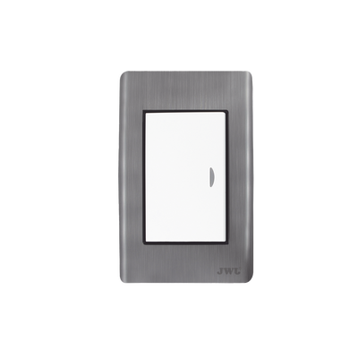 Apagador Sencillo de 10 A 127 V CA ~ 60 Hz / Placa de Acero.