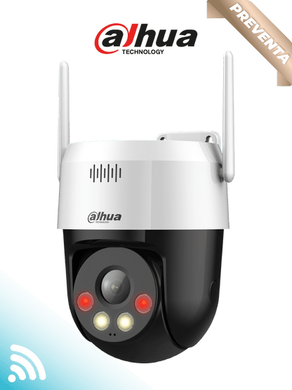 DAHUA SD2A200HB-GN-AW-PV-S2 - Cámara IP PT WiFi de 2 Megapíxeles  Full Color  Iluminador Dual  disuasión activa  Serie Picoo  30m de IR  audio bidireccional (micrófono y altavoz)  IP66 y ranura MicroSD. #WiFiDahua