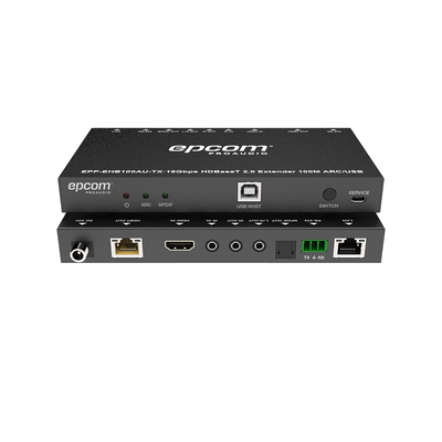Kit Extensor HDMI | 4K2K@60HZ | HDR 4:4:4 | HDBaseT | 100M | Salida de Audio | HDCP 2.2 | IR Bidireccional | Admite la función USB KVM