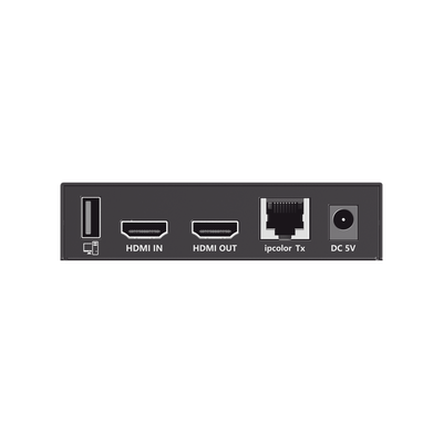 Kit Extensor KVM (HDMI y USB) hasta 120 metros | Transmite el Video y Controla tu DVR vía USB a distancia | Soporta resolución 4K @60Hz | Cat 6  6a y 7 | Salida Loop en el Tx para visualización local