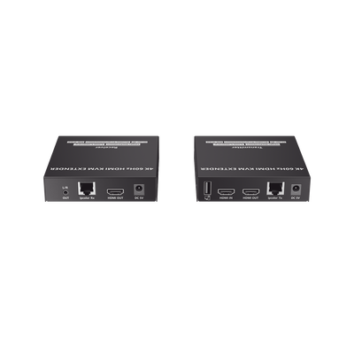 Kit Extensor KVM (HDMI y USB) hasta 120 metros | Transmite el Video y Controla tu DVR vía USB a distancia | Soporta resolución 4K @60Hz | Cat 6  6a y 7 | Salida Loop en el Tx para visualización local