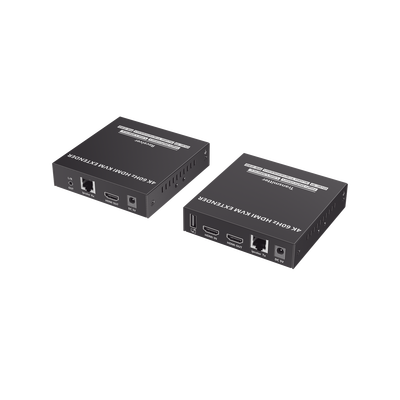 Kit Extensor KVM (HDMI y USB) hasta 120 metros | Transmite el Video y Controla tu DVR vía USB a distancia | Soporta resolución 4K @60Hz | Cat 6  6a y 7 | Salida Loop en el Tx para visualización local