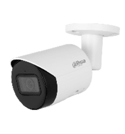 DAHUA IPC-HFW2541E-S S2- Camara IP Bullet de 5 Megapixeles/ WizSense/ Lente de 2.8mm/ 97 Grados de Apertura/ IR de 30 Metros/ SMD Plus/ Microfono Integado/ PoE/ Ranura para MicroSD/ IP67/ WDR Real de 120 dB/