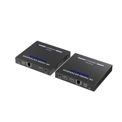 KIT EXTENSOR HDMI 4K@60HZ sobre IP GIGABIT / IPCOLOR / 100m en Conexión Uno a Uno /  Salida Loop / IR Bi-Direccional / RS232 / ARC / CERO LATENCIA / Soporta conexión Uno a Muchos/Switch en Cascada