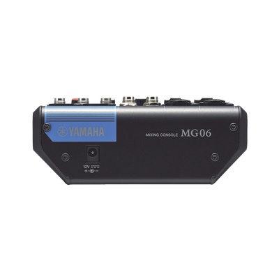 Mezcladora de Audio | 6 Canales | 2 entradas de micro/6 de línea (2 mono + 2 estéreo) | Alimentación Phantom