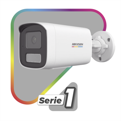 [Dual Light + ColorVu] Bala IP 6 Megapixel / Lente 4 mm / 50 mts IR + 50 mts Luz Blanca / Micrófono Integrado / ACUSENSE Lite / Exterior IP67 / WDR 120 dB / PoE / Micro SD / ONVIF