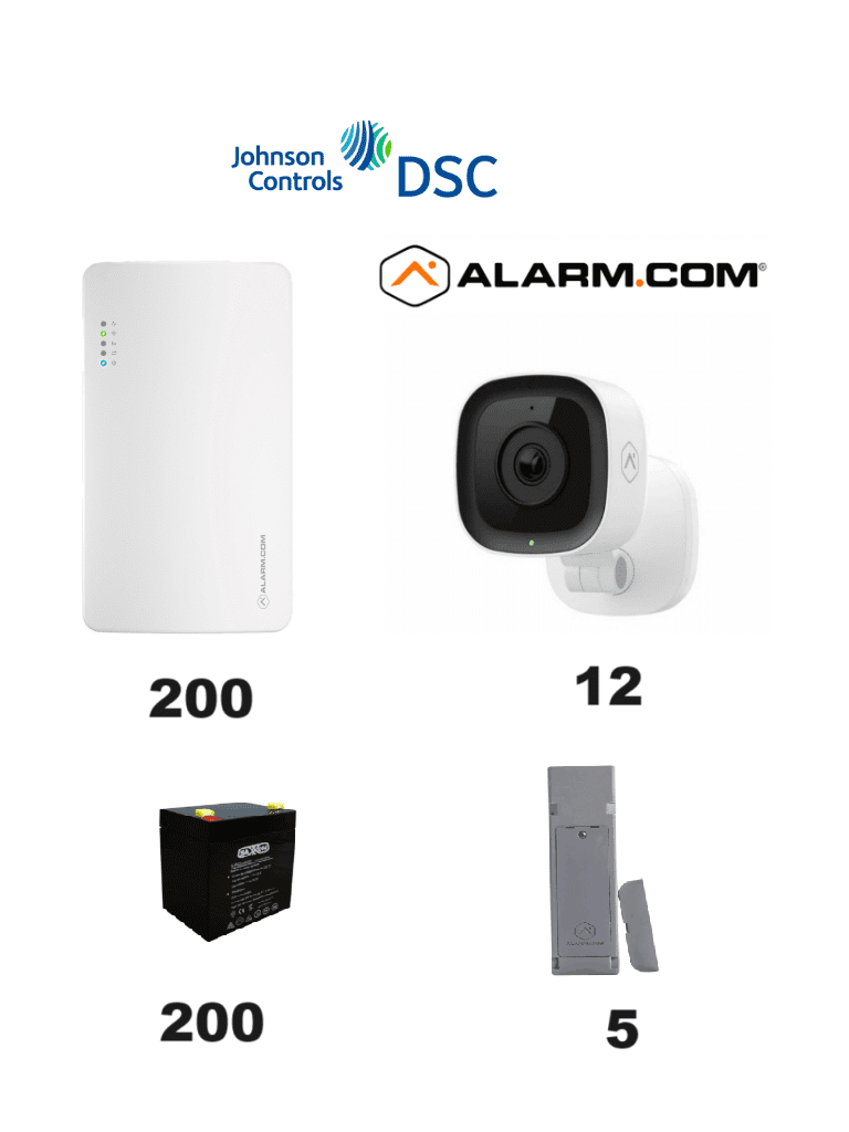 DSC SEM300 10 PACK - Paquete de 10 Comunicadores SEM300  Comunicador Dual  SIM/ IP para PowerSeries de Alarm.com   10 baterías 12V 4.5Ah CBAT45AH