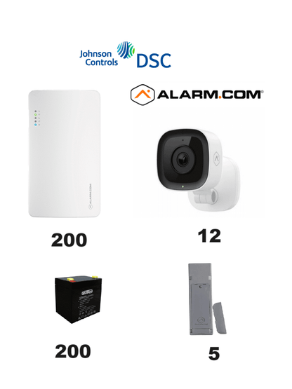 DSC SEM300 10 PACK - Paquete de 10 Comunicadores SEM300  Comunicador Dual  SIM/ IP para PowerSeries de Alarm.com   10 baterías 12V 4.5Ah CBAT45AH