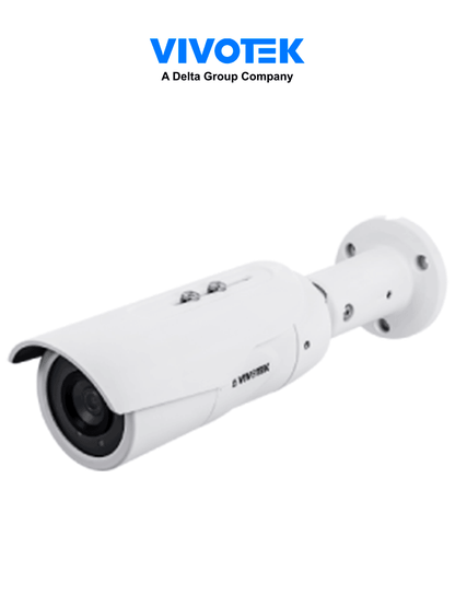 VIVOTEK IB9389-EH-v2 - Cámara IP bullet exterior 5 MP  H.265  lente fijo 3.6mm  WDR Pro  Smart IR 30m  visión SNV  Smart Stream III  ciberseguridad Trend Micro  Smart Motion  protección IP66 e IK10  certificación NDAA y compatible con ONVIF #TM