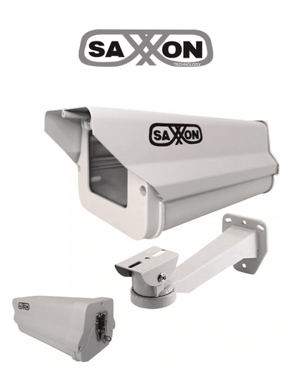 SAXXON HO605SHK - Kit de gabinete blanco tipo FLIP OPEN y brazo / Tipo corto / 25 CM De largo / Blanco /