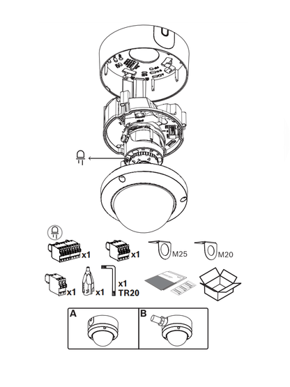 BOSCH V_NDE5703AL - Domo fijo 5MP HDR 3.2-10.5mm IP66 IR E/S