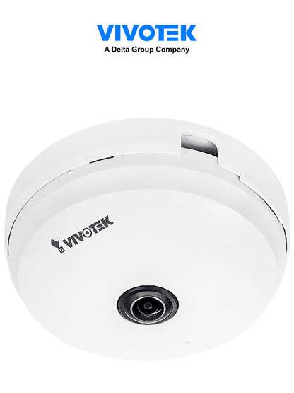 VIVOTEK FE9180-H - Cámara IP fisheye interior 5 MP  visión hemisférica 360º  Smart Stream III  WDR Pro  3DNR  micrófono integrado  ranura de tarjetas MicroSD  ONVIF #DW #retail