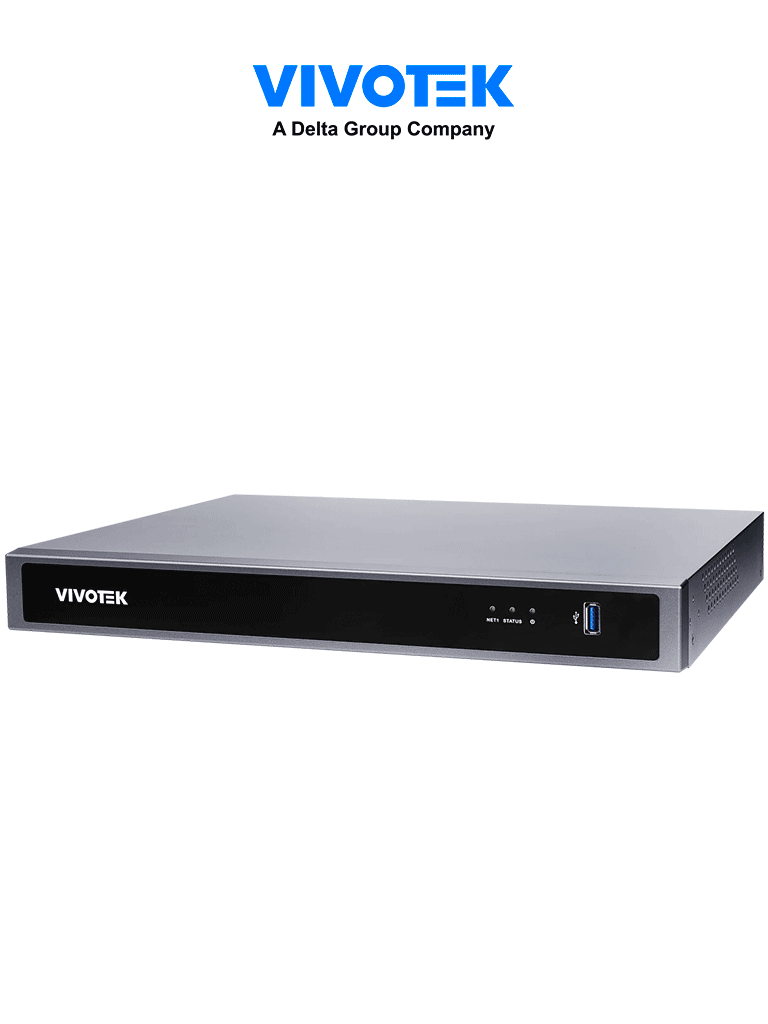 VIVOTEK ND9326P - NVR 8 canales con 2 bahías y 8 puertos PoE FE RJ45  además de 1 puerto GE RJ45  ciberseguridad Trend Micro  Deep Search y Smart VCA Search  compatible con NDAA y ONVIF. #VTX