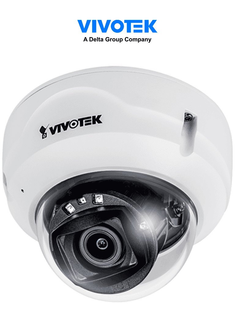 VIVOTEK FD839-EHTV - Cámara IP VORTEX Essential Series domo exterior 5 MP  lente varifocal 2.8-10mm  micrófono integrado  IR 30m  WDR Pro  IP66  IK10  NDAA  almacenamiento interno 256GB