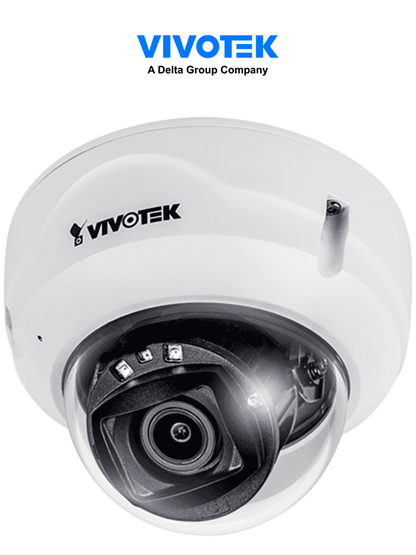 VIVOTEK FD839-EHTV - Cámara IP VORTEX Essential Series domo exterior 5 MP  lente varifocal 2.8-10mm  micrófono integrado  IR 30m  WDR Pro  IP66  IK10  NDAA  almacenamiento interno 256GB