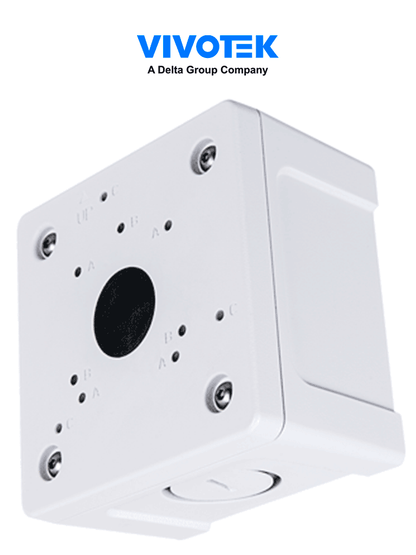 VIVOTEK AM-71C_V02 - Caja de conexiones de exterior para cámaras domo y bullet  IP66  color blanco  fabricada en aleación de aluminio