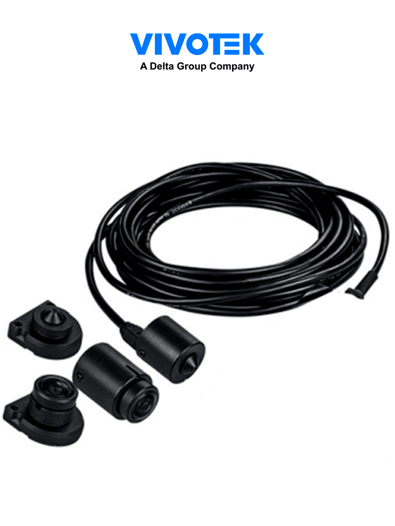 VIVOTEK CU9171-H - Lente cilíndrico tipo Pinhole de 4 megapíxeles  WDR PRO  Lente fijo 3.7mm  Cable de 5 metros