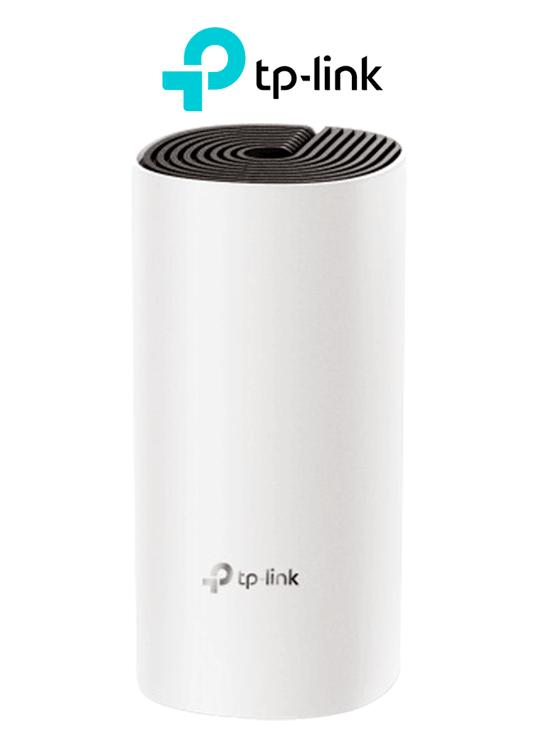 TP-LINK DECO E4 (1-Pack) - Router inalámbrico mesh para hogar dedoble banda AC 1200  con 2 puertos 10/100 Mbps y compatible con Alexa.