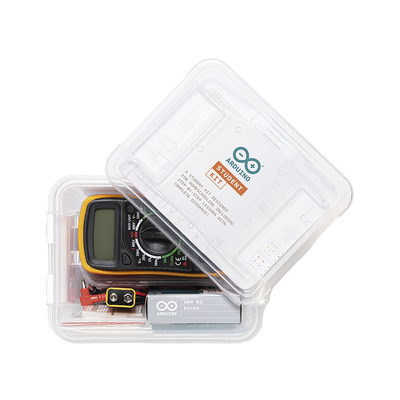 Arduino Student Kit  Es un completo recurso multilenguaje de aprendizaje diseñado para enseñar los fundamentos de electrónica y programación a estudiantes de 11 años en adelante  sin necesidad de experiencia previa