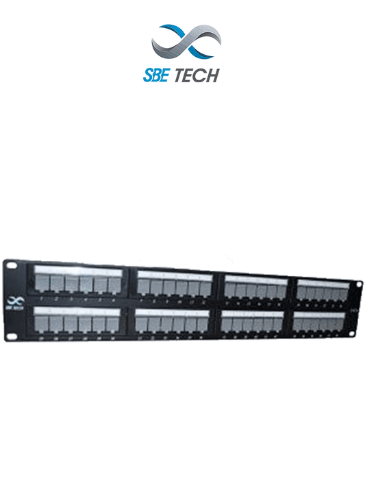 SBETECH PPC648P - Panel de parcheo categoría 6 con 48 puertos  cumple con los estándares ANSI/TIA 568-C.2 e ISO 11801 2a Edición  y es producto certificable