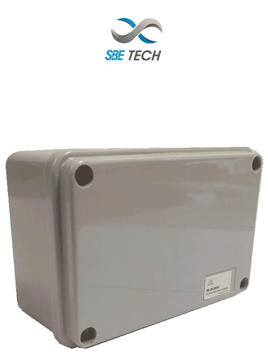 SBETECH OP1208050- Caja plástica con tapa opaca de 12x8x5 cm multiusos  IP66  fabricada en material autoextinguible y resistente a la abrasión