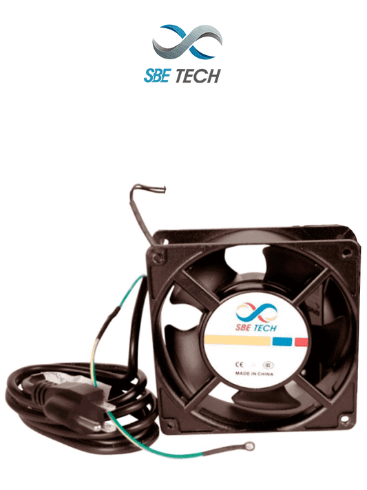 SBETECH J1VENTN127V - Extractor para gabinete  compatible con gabinetes SBETECH  color negro  110-127 VAC  42W