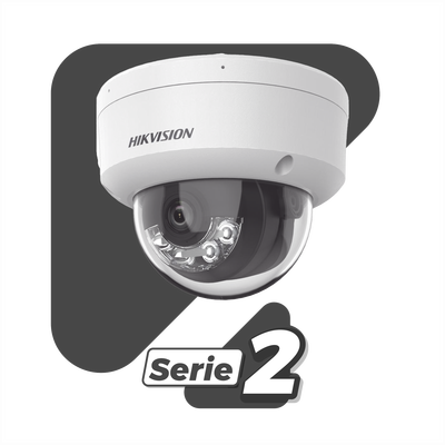 [Dual Light + 2 Micrófonos Integrados] Domo IP 2 Megapixel / Lente 2.8 mm / 30 mts Luz Blanca + 30 mts IR / ACUSENSE / Exterior IP67 / IK10 / WDR 120 dB / PoE / ONVIF / Micro SD / Metal / ACUSEARCH