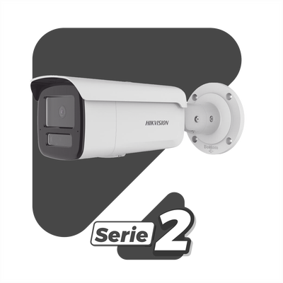 [Dual Light + 2 Micrófonos Integrados] Bala IP 8 Megapixel (4K) / Lente 4 mm / 80 mts Luz Blanca + 80 mts IR / ACUSENSE / Exterior IP67 / IK10 / WDR 120 dB / PoE / ONVIF / Micro SD / Metal / ACUSEARCH