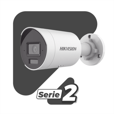 [Dual Light + 2 Micrófonos Integrados] Bala IP 2 Megapixel / Lente 2.8 mm / 40 mts Luz Blanca + 40 mts IR / ACUSENSE / Exterior IP67 / WDR 120 dB / PoE / ONVIF / Micro SD / Metal / ACUSEARCH