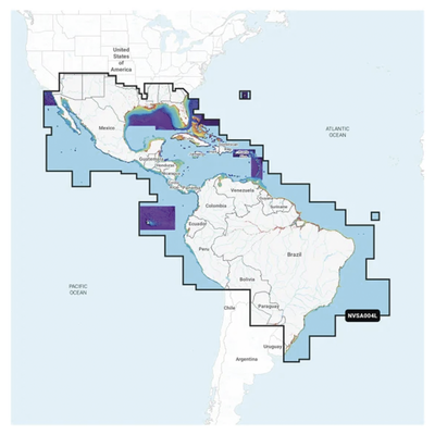 Cobertura Marítima / Costa de México  Centroamérica y Brasil / Incluye Golfo de EE. UU. y Costa Oriental / Bermudas  Bahamas  Cuba  Puerto Rico / Islas Vírgenes  Jamaica  Canal de Panamá / Costa Occidental de Sudam&eacut