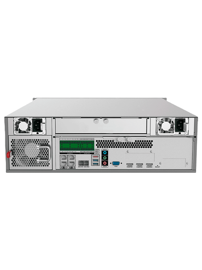 DAHUA DSS7016DR-S2- Servidor de Administración de Dispositivos compatible con Software DSS Pro y dispositivos Dahua. Ofrece una capacidad de 600Mbps y cuenta con 15 bahías SATA Hot Plug. Soporta RAID para una gestión avanzada y segura de dispositivo