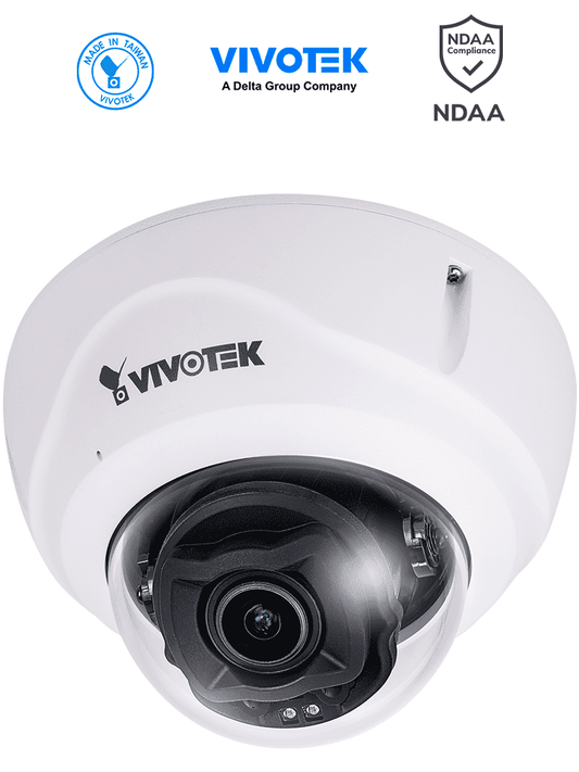 VIVOTEK FD9387-HTV-A - Cámara IP domo exterior antivandálica 5 MP  lente varifocal motorizado 2.7-13.5mm  WDR Pro  Smart IR II 50m  ciberseguridad Trend Micro  micrófono integrado  protección IP67/IK10  ONVIF  NDAA #TM
