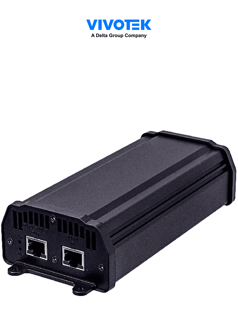 VIVOTEK AP-GIC-010A-060 - Inyector PoE Gigabit para alimentar cámaras IP  con 1 puerto  UPoE  hasta 60W  para interiores