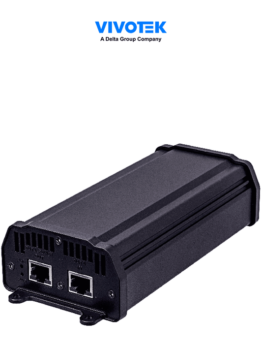 VIVOTEK AP-GIC-010A-060 - Inyector PoE Gigabit para alimentar cámaras IP  con 1 puerto  UPoE  hasta 60W  para interiores