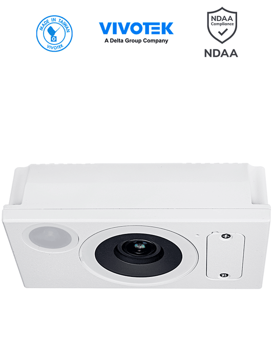 VIVOTEK SC9133-RTL - Camara IP con analitico de conteo de personas integrado de IA 3 MP  con vista hemisferica 360º  Protección IP66  IK10  Microfono integrado  NDAA y hasta 99% de precisión ideal para Tiendas Retail