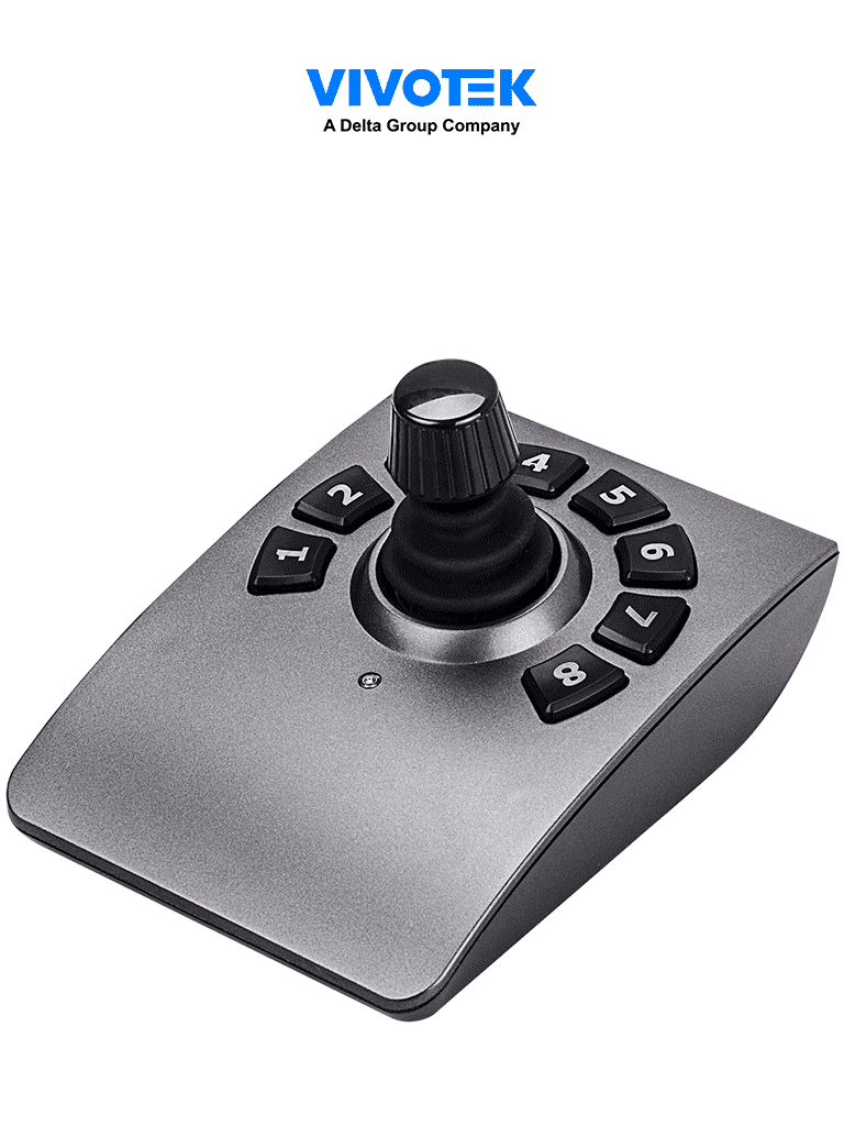 VIVOTEK AJ-001 - Control de palanca joystick para NVR  PTZ y Software VAST 2  VSS VIVOTEK con 8 teclas y conector USB