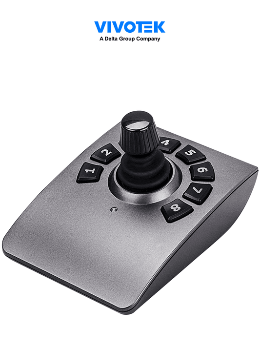 VIVOTEK AJ-001 - Control de palanca joystick para NVR  PTZ y Software VAST 2  VSS VIVOTEK con 8 teclas y conector USB