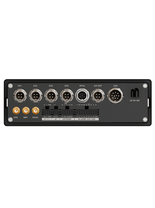 DAHUA DHI-MXVR4104-GFWI - DVR móvil de 4 canales HDCVI 1080p + 4 canales IP  H.265  GPS  4G  P2P  WiFi  soporta 1 HDD de 2.5" y 1 tarjeta SD  compatible con HDCVI  AHD  TVI  CVBS  IP.