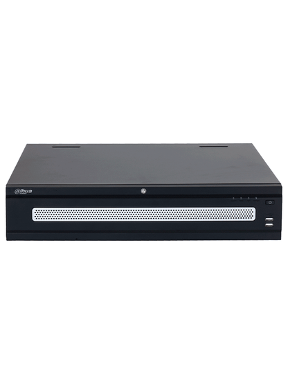 DAHUA DHI-NVR608RH-128-XI - NVR con tecnología Acupick y WizMind 128 canales 32MP  8HDD  1024Mbps. Clúster N+M  RAID0/1/5/6/10  Hot Swap. Detección de rostros  metadatos  protección perimetral  SMD Plus  y soporte IA por cámara.