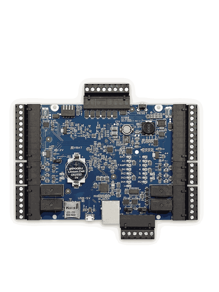 ADC-AC-X1100-2PSE- Control de acceso para 2 puertas Compatible Con Aplicación De Alarm.Com #Alarm.com