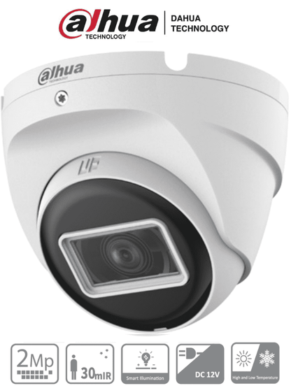 DAHUA HAC-T2A21N-U-28 - Camara Domo de 2 Megapixeles/ 1080p/ Lente 2.8 mm/ 100 Grados de Apertura/ IR de 30 Metros/ Metalica/ IP67 /  Soporta: CVI/TVI/AHD/CVBS/