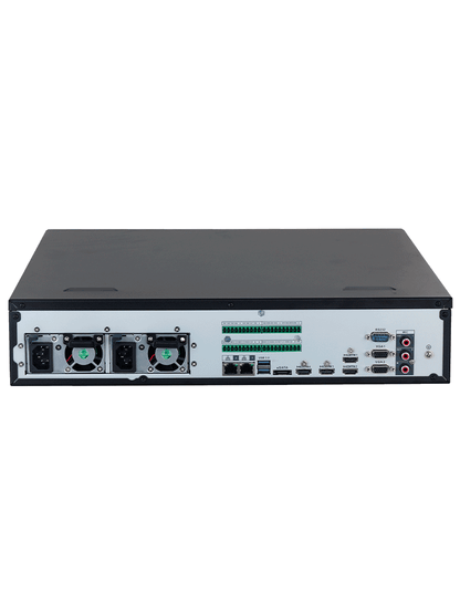DAHUA DHI-NVR608RH-128-XI - NVR con tecnología Acupick y WizMind 128 canales 32MP  8HDD  1024Mbps. Clúster N+M  RAID0/1/5/6/10  Hot Swap. Detección de rostros  metadatos  protección perimetral  SMD Plus  y soporte IA por cámara.