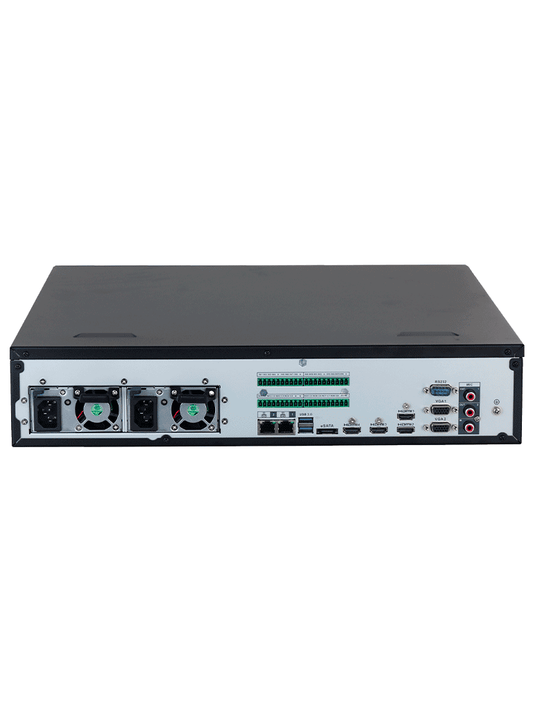 DAHUA DHI-NVR608RH-128-XI - NVR con tecnología Acupick y WizMind 128 canales 32MP  8HDD  1024Mbps. Clúster N+M  RAID0/1/5/6/10  Hot Swap. Detección de rostros  metadatos  protección perimetral  SMD Plus  y soporte IA por cámara.