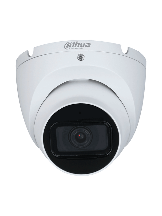 DAHUA HAC-HDW2501TLM-A -  Cámara Domo 5MP  Serie Pro con lente de 2.8mm y ángulo de 111°; IR 30m  micrófono integrado  carcasa metálica  WDR 120dB  IP67  con tecnología Starlight y HDCVI. Calidad superior en cualquier entorno.