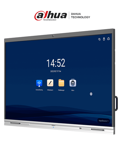 DAHUA DHI-LCH75-MC410-B - Pantalla interactiva 4K/UHD de 75" con tecnología táctil y Android. Resolución 3840 x 2160  cámara de 5 MP  micrófono y altavoces integrados. Ideal para escuelas y oficinas. Diseño robusto con case metálico #XCDAHUA #NP #MC